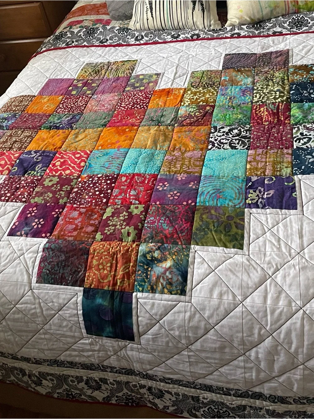 ONE OF A KIND . HANDCRAFTED Quilt - everyday is Valentine
